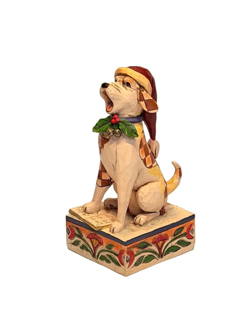 Jim Shore Heartwood Creek "Bark, The Herald Angels Sing" Dog Figurine 2007